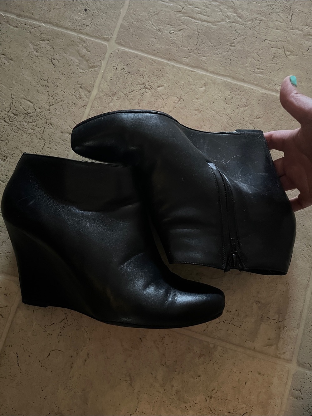 Christian Louboutin Sleek Black Ankle Boots - Picture 8 of 8